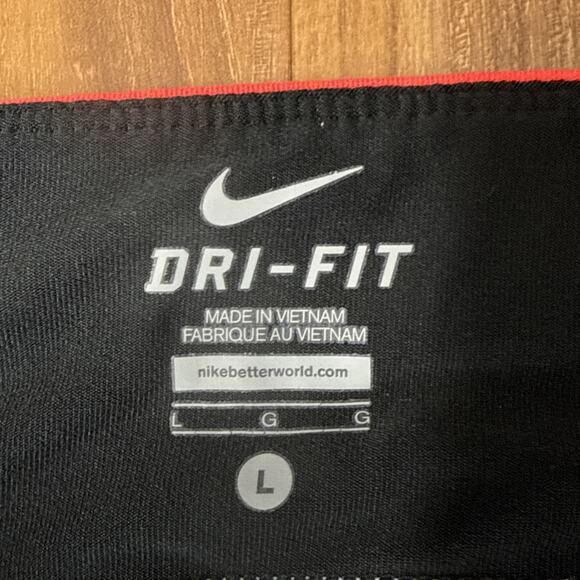 Nike Dri-Fit Running Cropped Novelty Print Tights Womens Sz L Grey 626648-045 - Picture 6 of 6